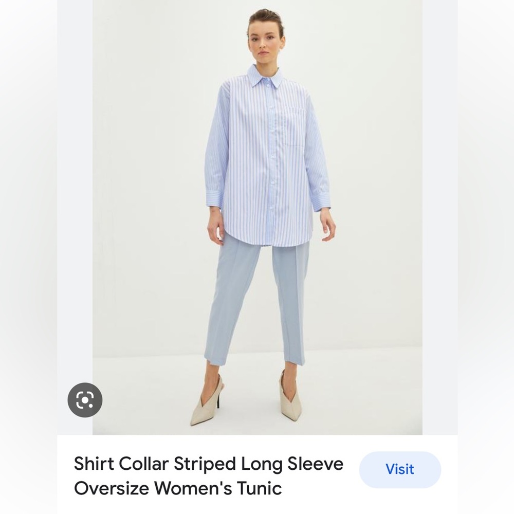 BeautifulShirt Dress with Pearls